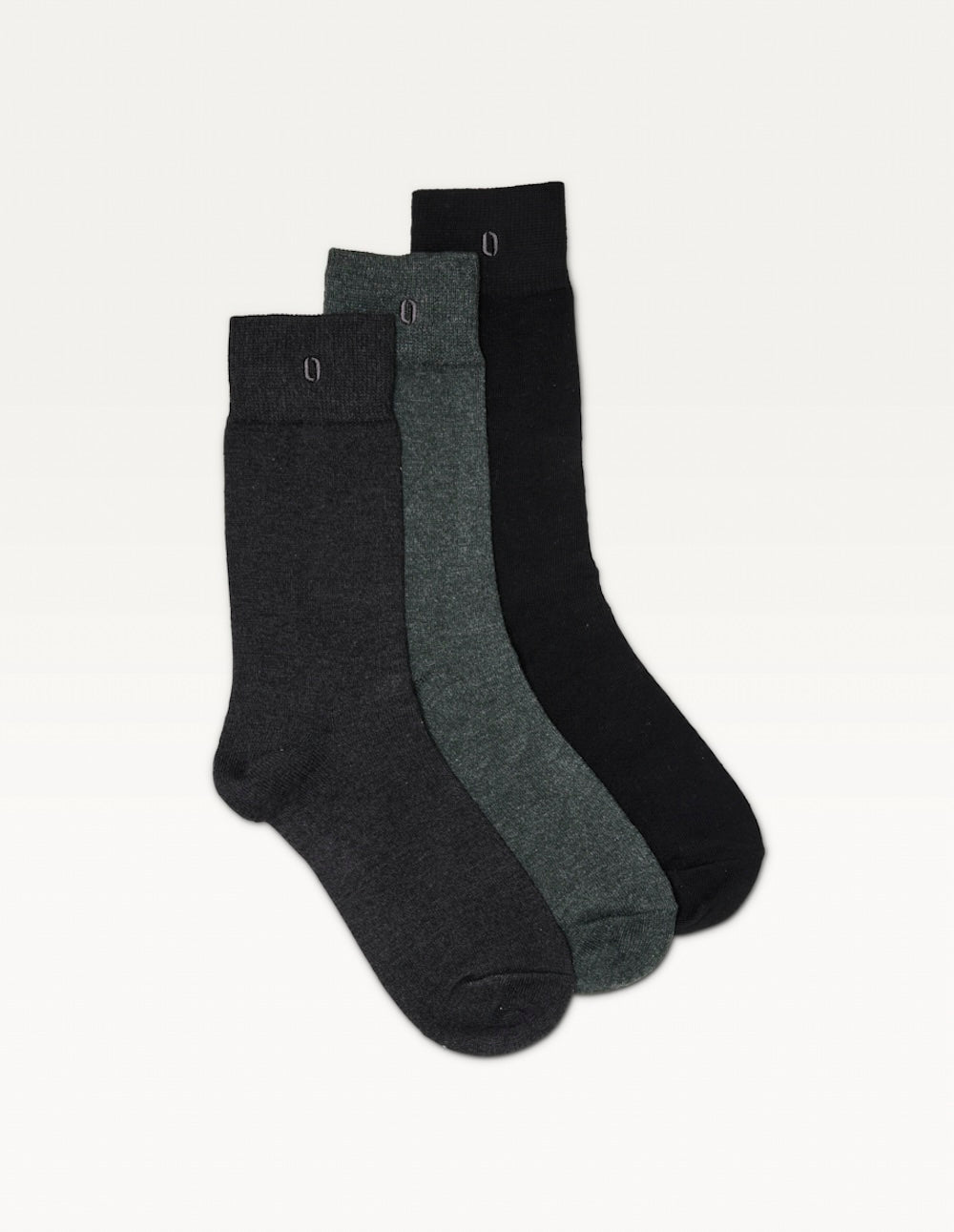 Pack of 3 Chaussettes - Chiné noir gris vert