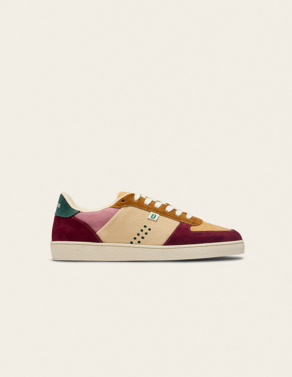 Baskets basses Marie - Bordeaux beige mutarde