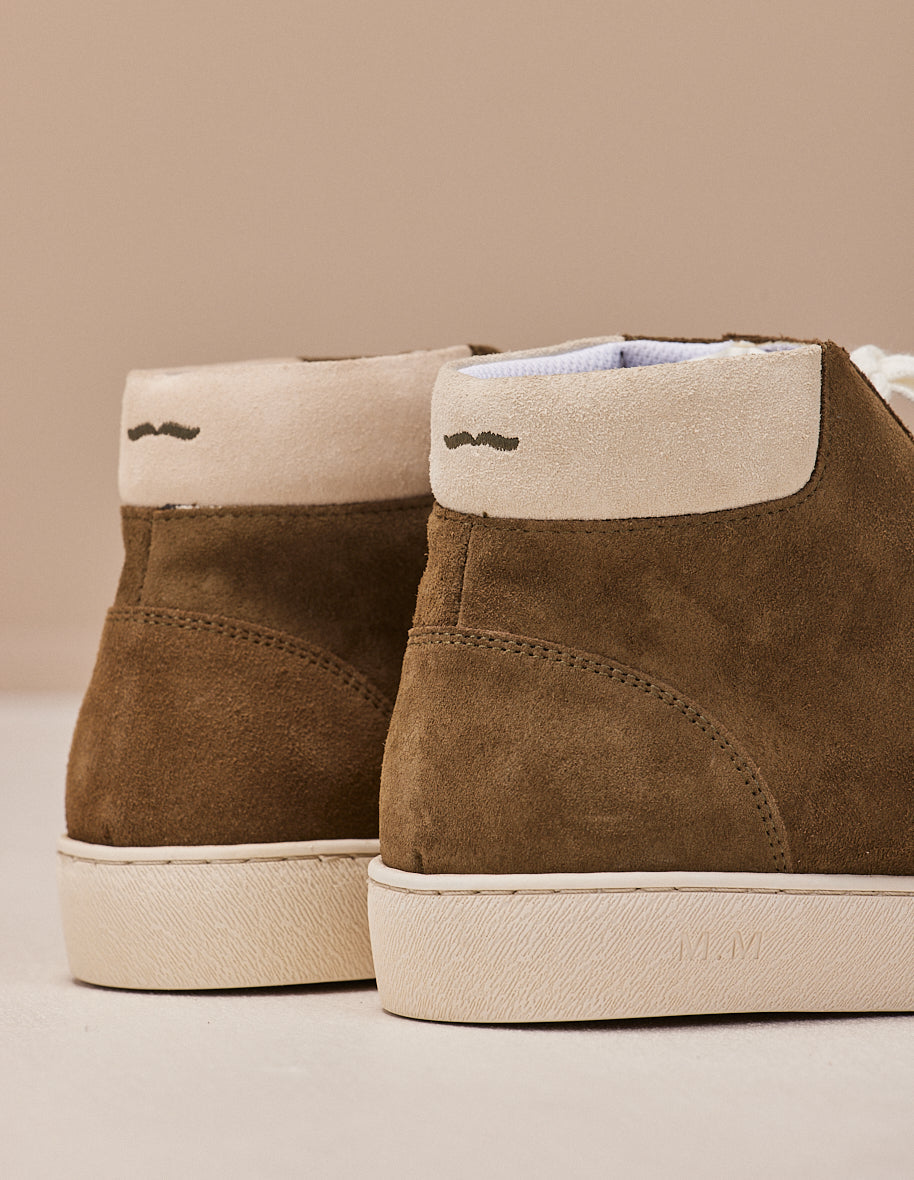 Baskets Alexis - Suède olive
