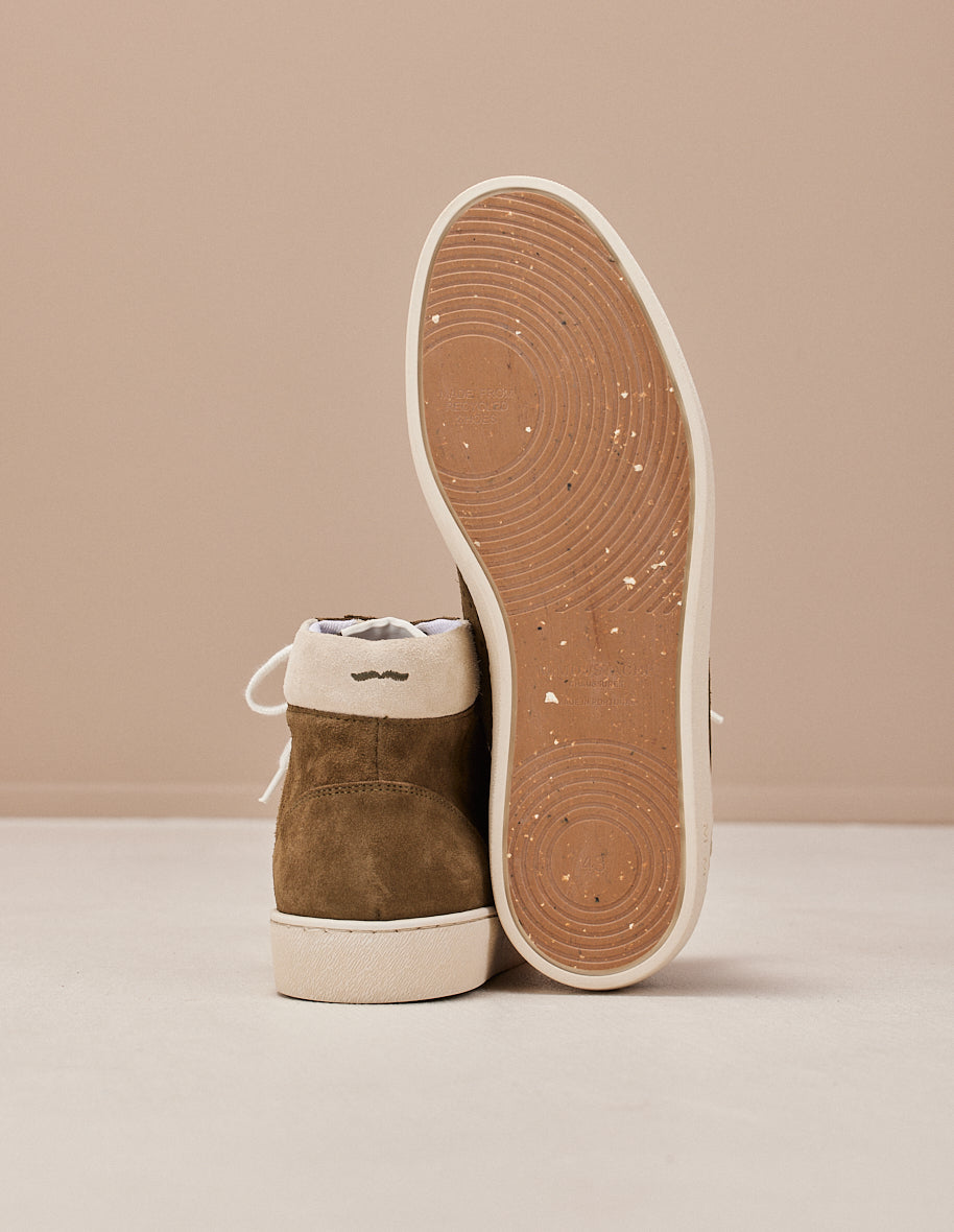 Baskets Alexis - Suède olive