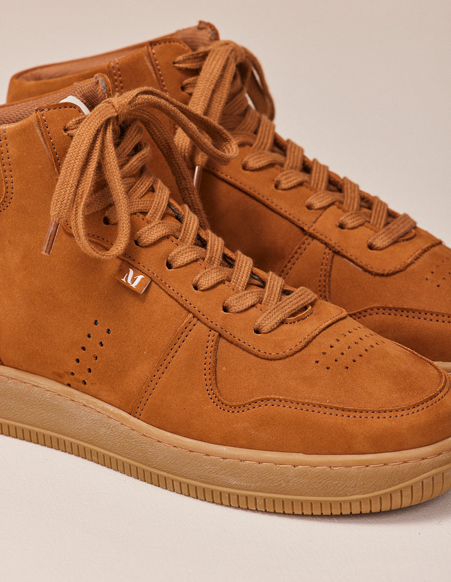 Arnaud upright baskets - Nubuck ambre