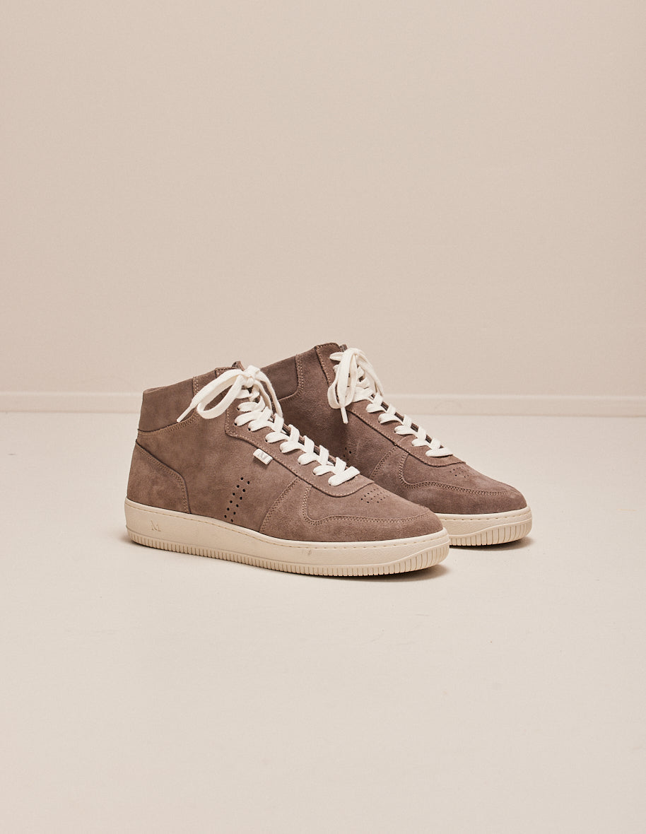 Arnaud upright baskets - Gray suede