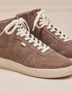 Arnaud upright baskets - Gray suede
