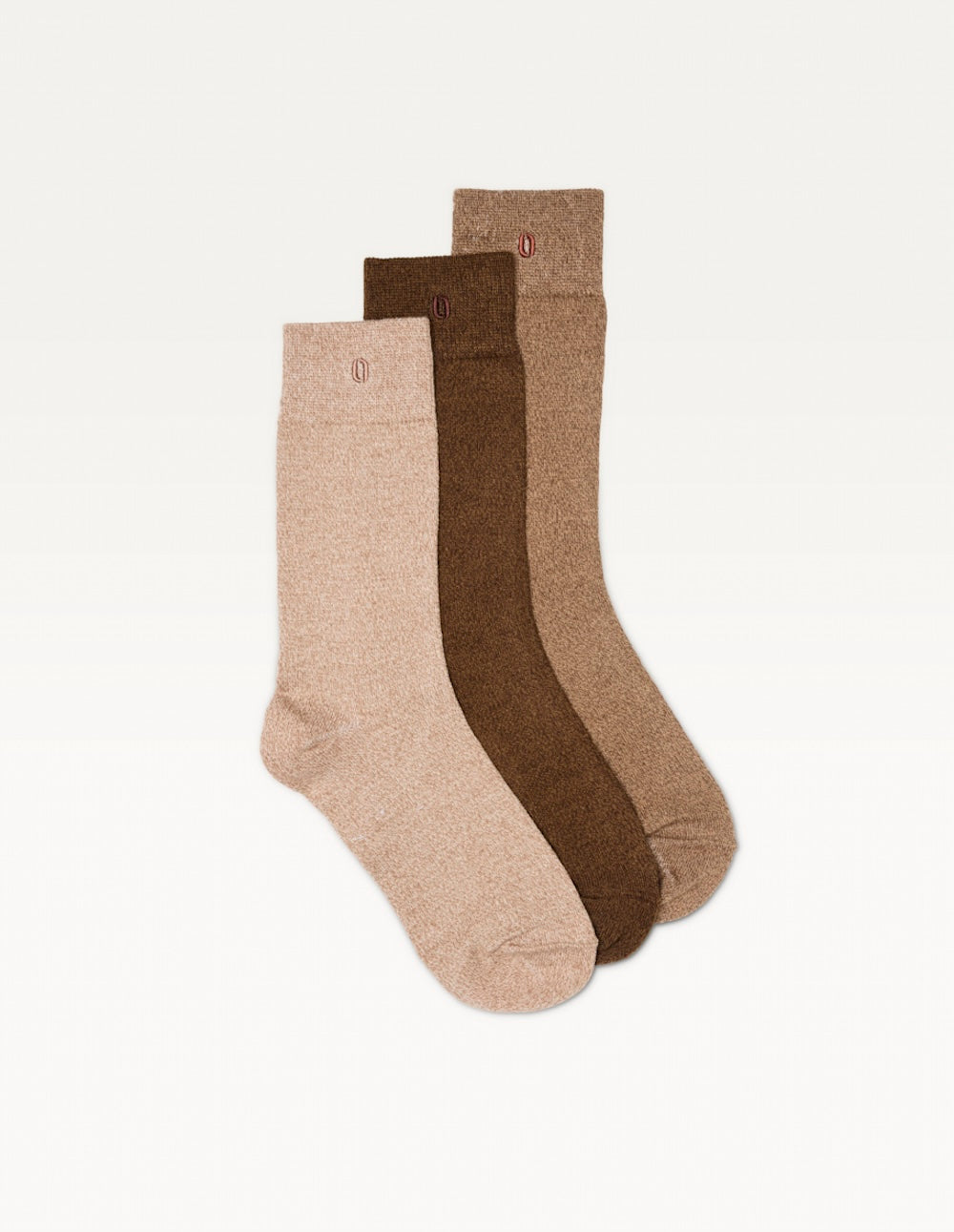 Pack of 3 Chaussettes - Brown Chiné