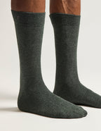 Pack of 3 Chaussettes - Chiné gray bleu and vert