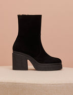 Claire ankle boots - Suede noir