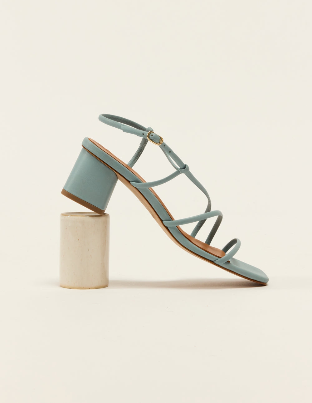 Sandals with heels Cola - Cuir ciel