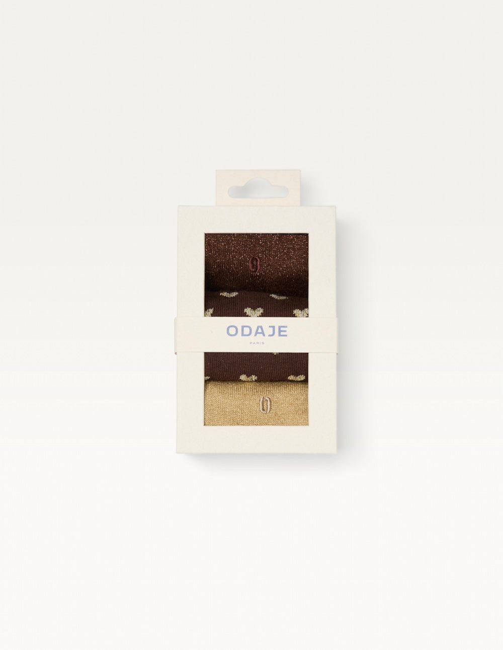 Pack of 3 Chaussettes - Petit coeur doré brown costume