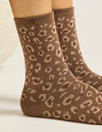Pack of 3 Chaussettes - Fantasy paillettes and brown doré léopard