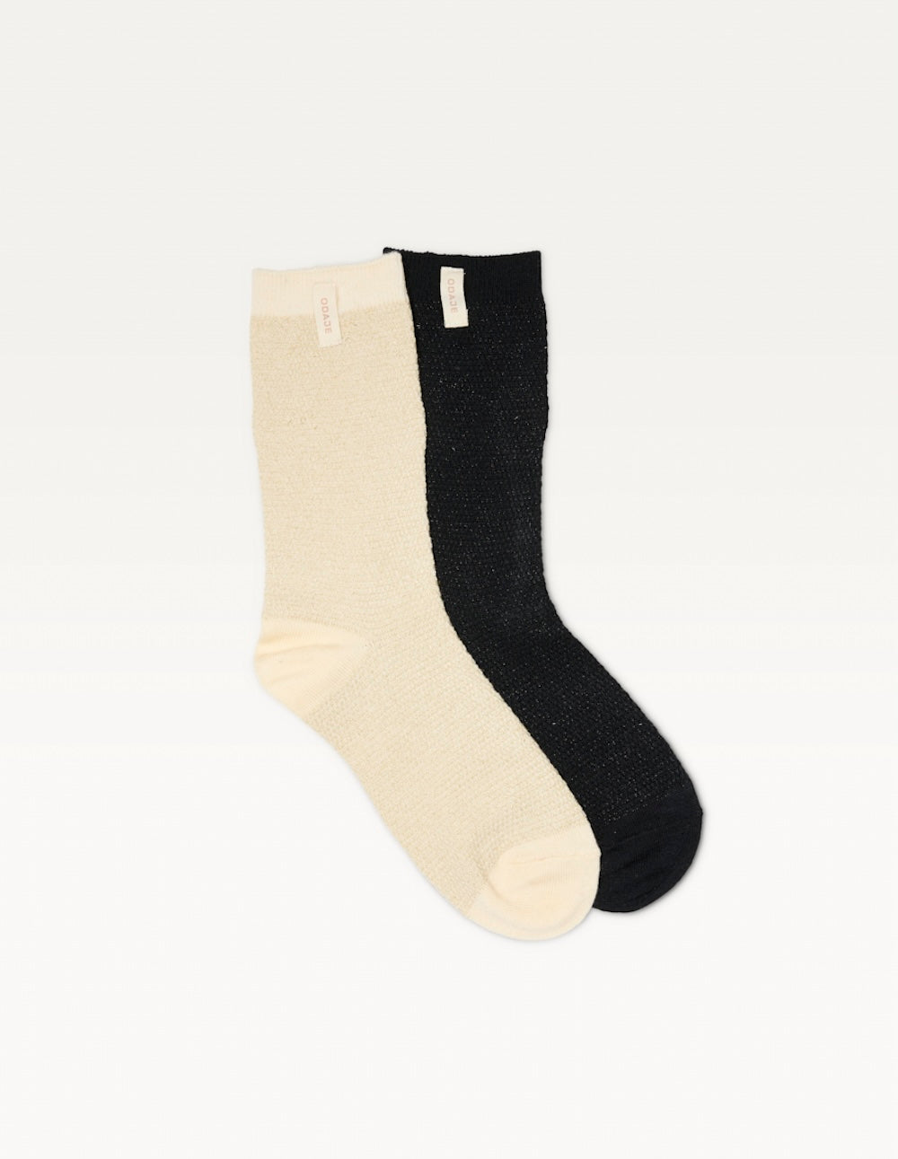 Pack of 2 Chaussettes - Chaussettes épaisses Paillettes doré noir