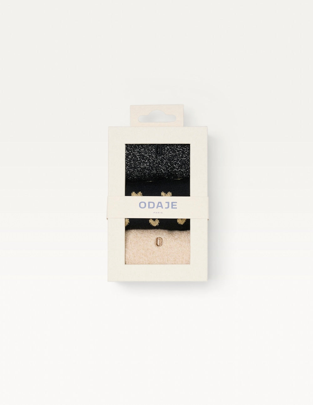 Pack of 3 Chaussettes - Petit coeur noir doré costume