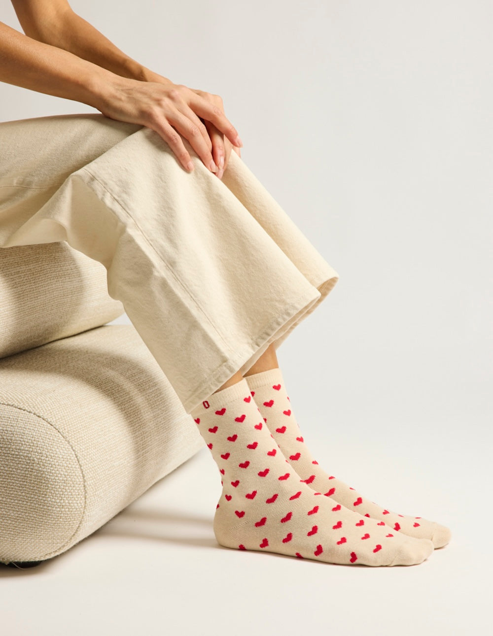 Pack of 3 Chaussettes - Costume petit coeur burgundy doré