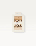 Pack of 3 Chaussettes - Fantasy paillettes and beige léopard