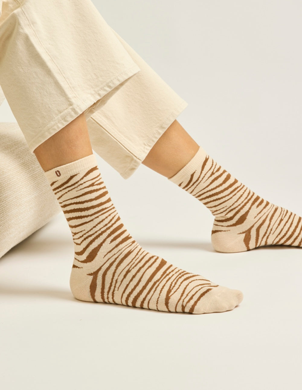 Pack of 3 Chaussettes - Fantasy paillettes and brown doré zèbre