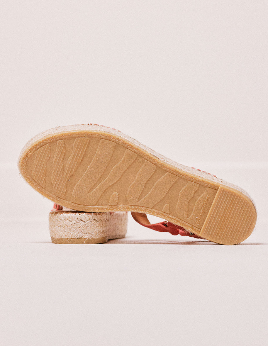 Espadrilles Flore - Suede coral