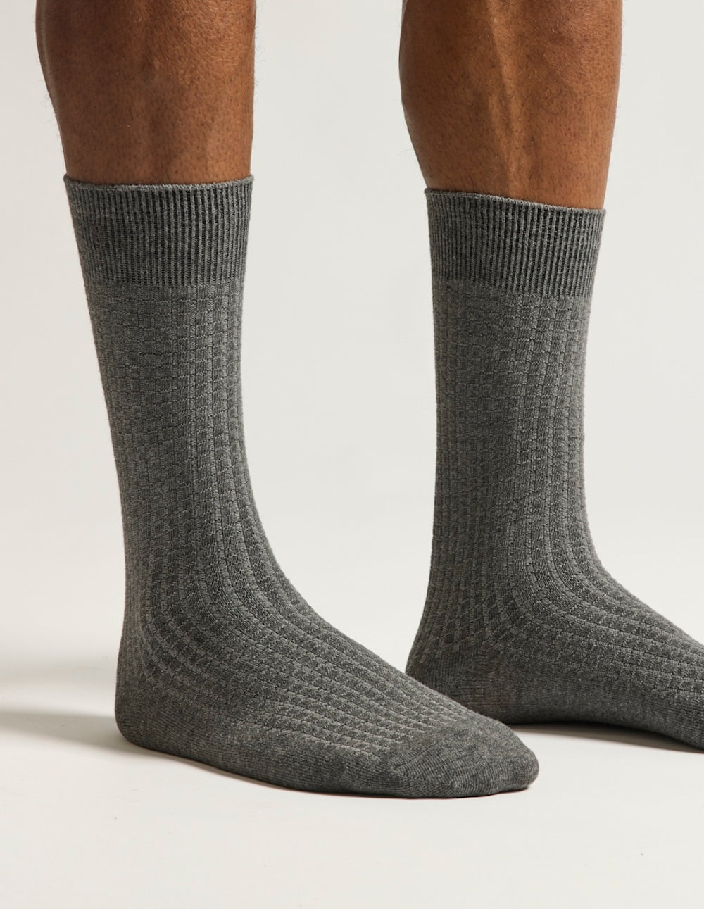 Pack of 3 Chaussettes - Nid d'abeille noir gris marine