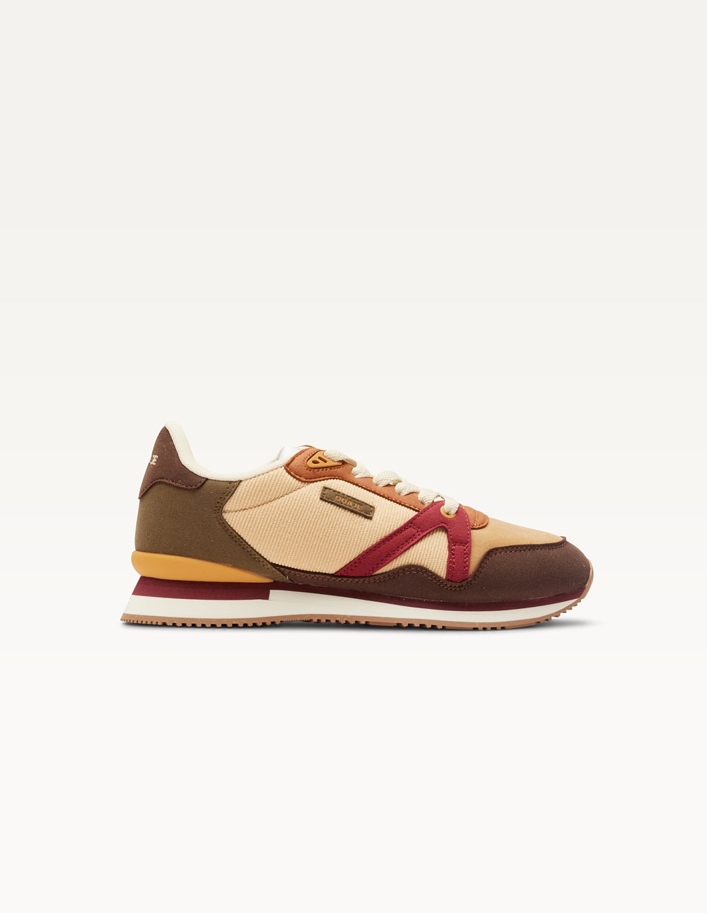 Baskets basses Andrée - Marron beige bordeaux