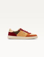 Baskets basses Marie - Cognac crème bordeaux