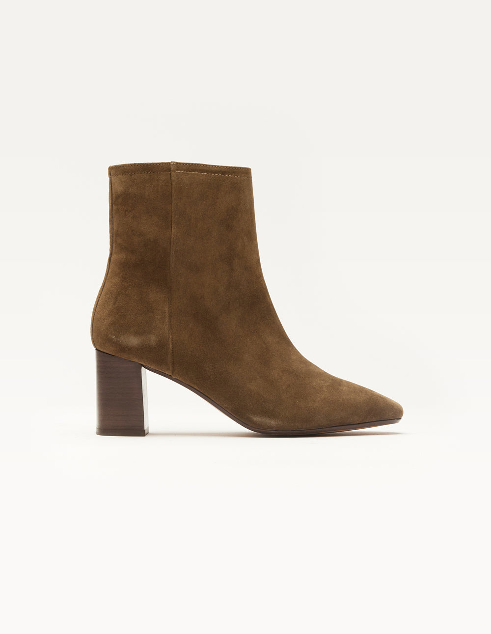 Brune ankle boots - Suède kaki