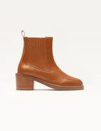 Janine ankle boots - Cuir cognac