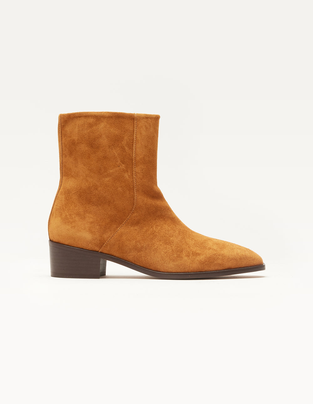 Sybille ankle boots - amber suede