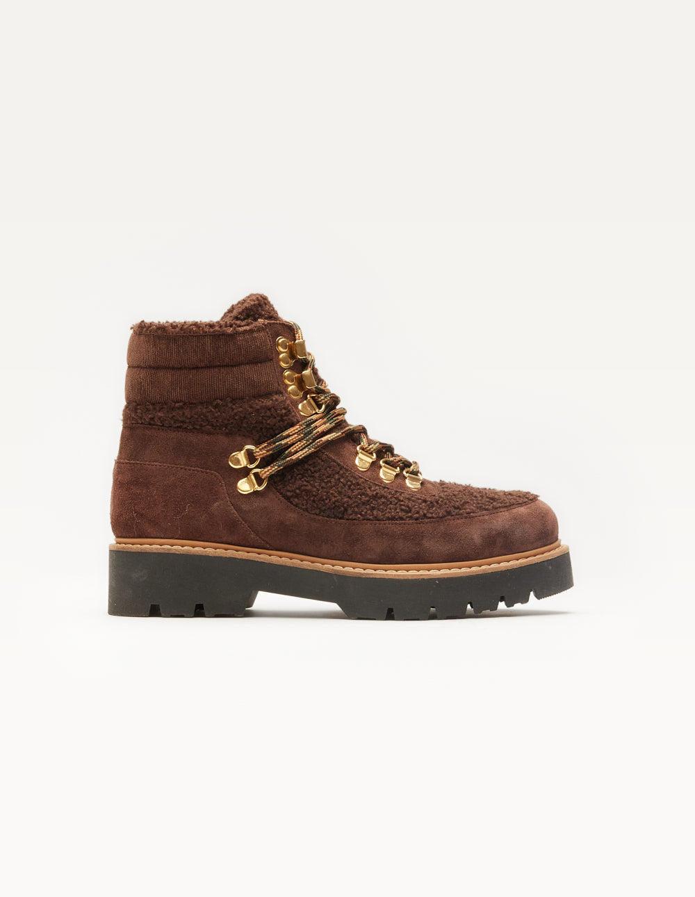 Talie laced ankle boots - Brown suede
