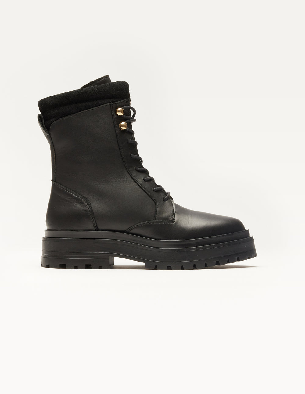 Tamara laced ankle boots - Cuir noir