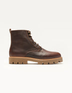 Théodore Bottines - Brown grained pull-up leather