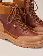 Joel Bottines - Leather and terracotta suède