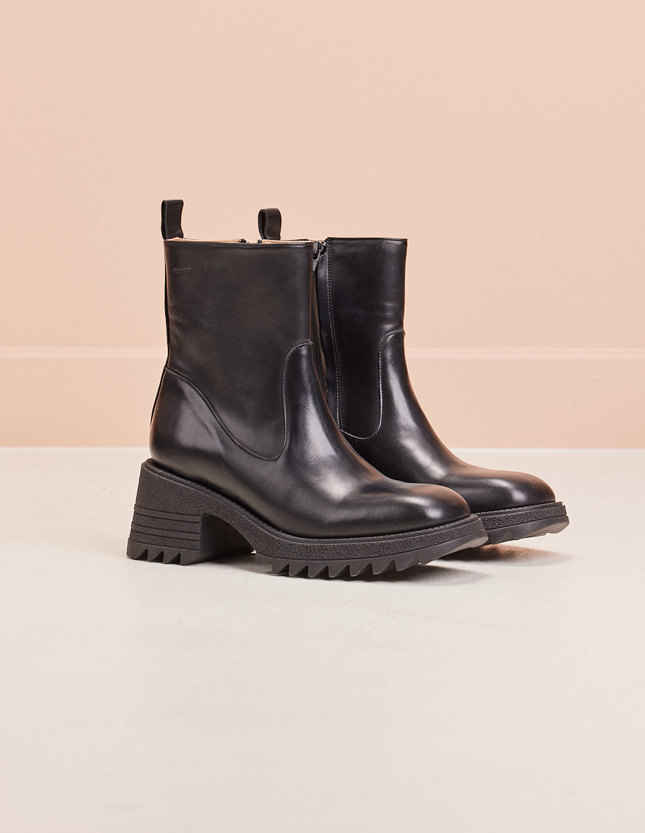 Ludivine ankle boots - Cuir noir