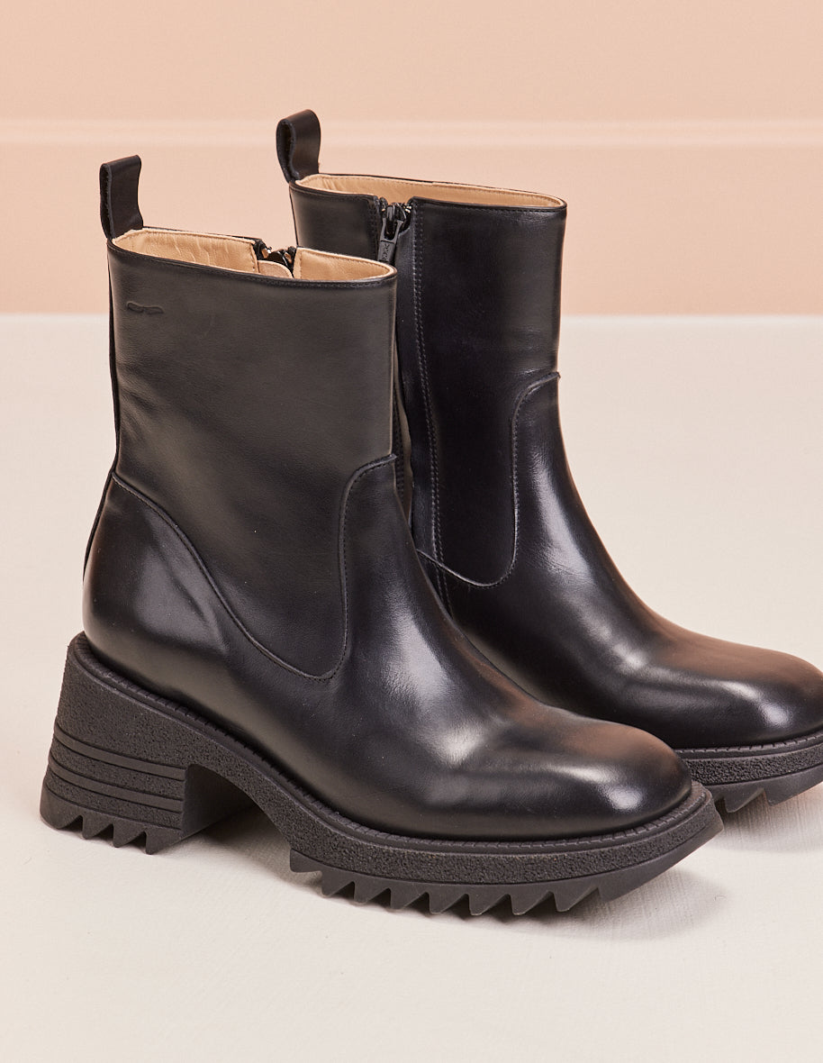 Ludivine ankle boots - Cuir noir