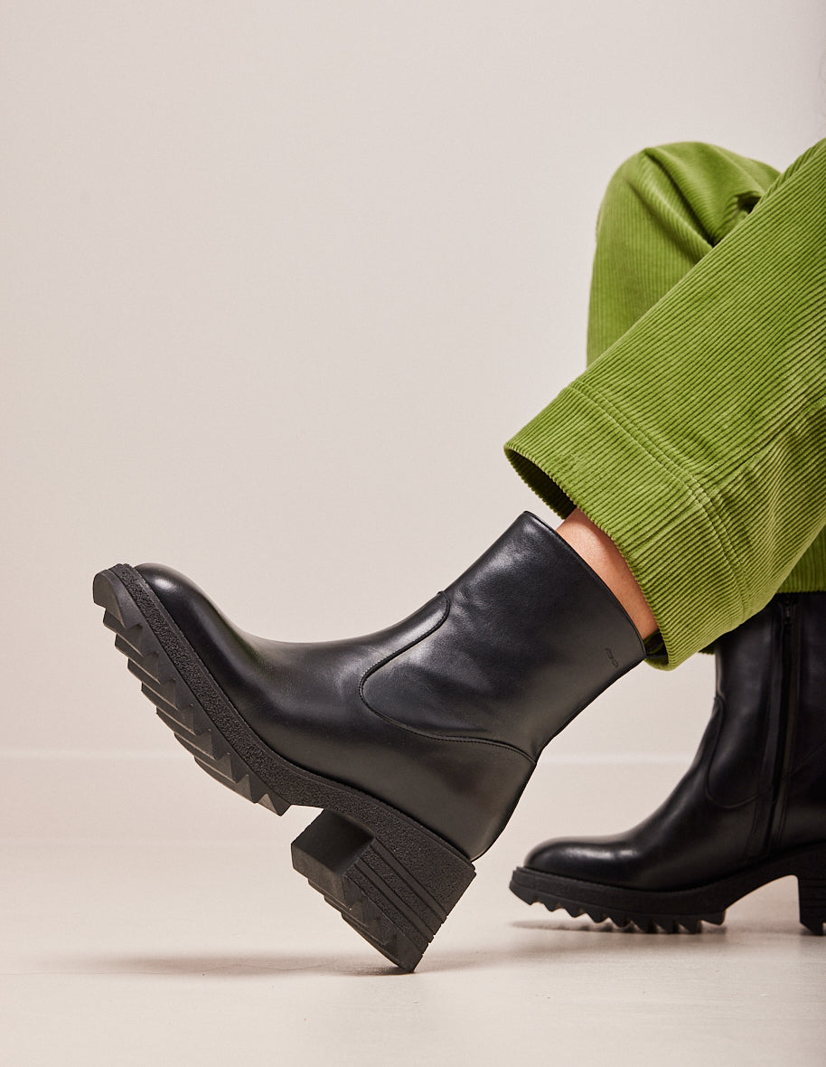 Ludivine ankle boots - Cuir noir