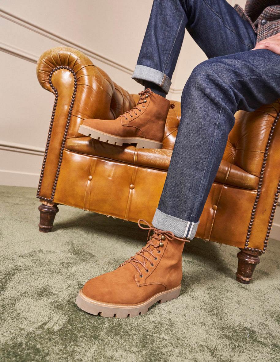 Théodore Bottines - Nubuck ambre