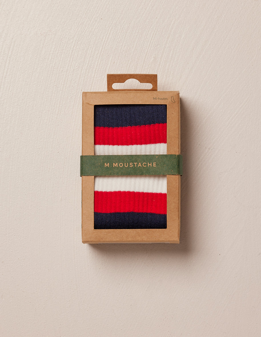 Pack of 2 chaussettes - Sport Bleu blanc rouge