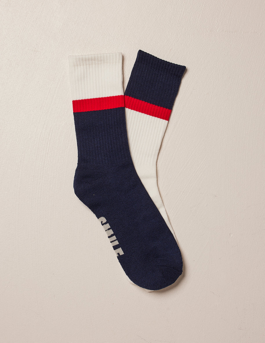 Pack of 2 chaussettes - Sport Bleu blanc rouge