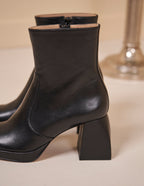 Marina ankle boots - Cuir noir