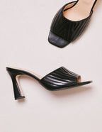 Mules Martha - Cuir noir