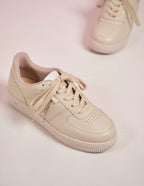 Baskets basses Maxence F - Cuir crème