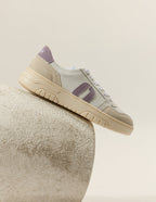 Baskets basses Nora - Blanc lilas