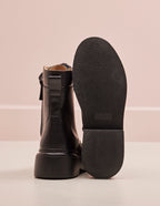 Océane laces ankle boots - Cuir noir