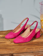 Odette pumps - Fuchsia suède