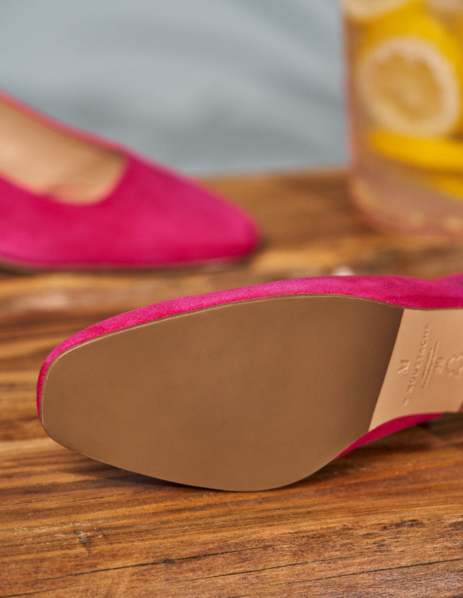 Odette pumps - Fuchsia suède