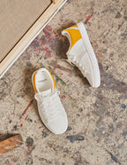 Baskets basses Renée Tricot - Blanc et moutarde