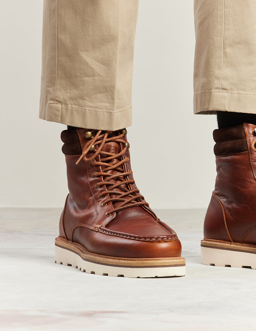 Bastien Bottines - Terracotta Pull-Up Cuir