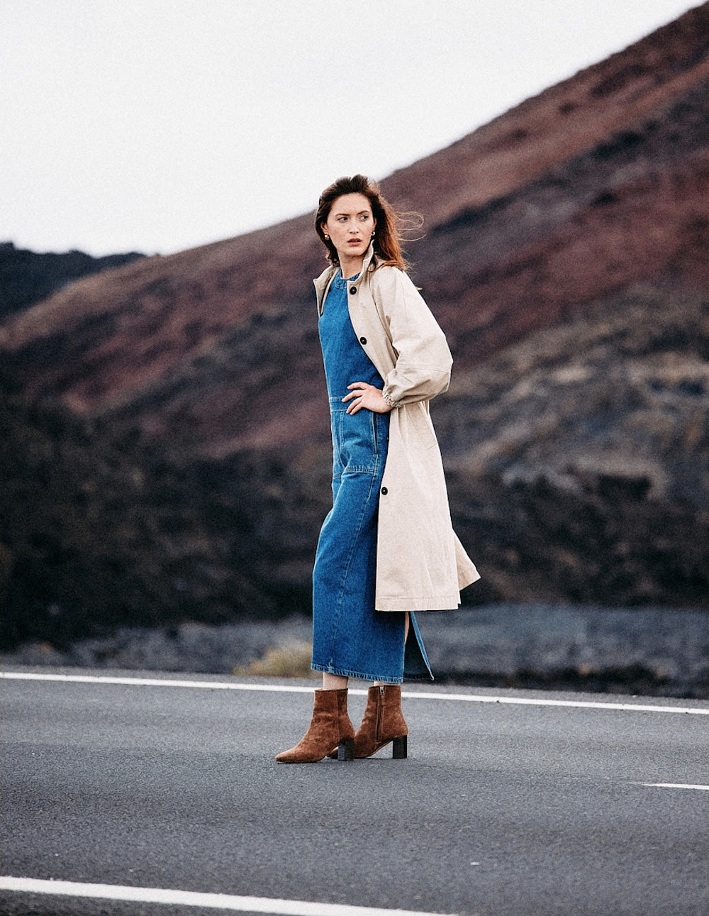 Brune ankle boots - Brown suède