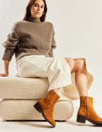 Callie ankle boots - Amber suède