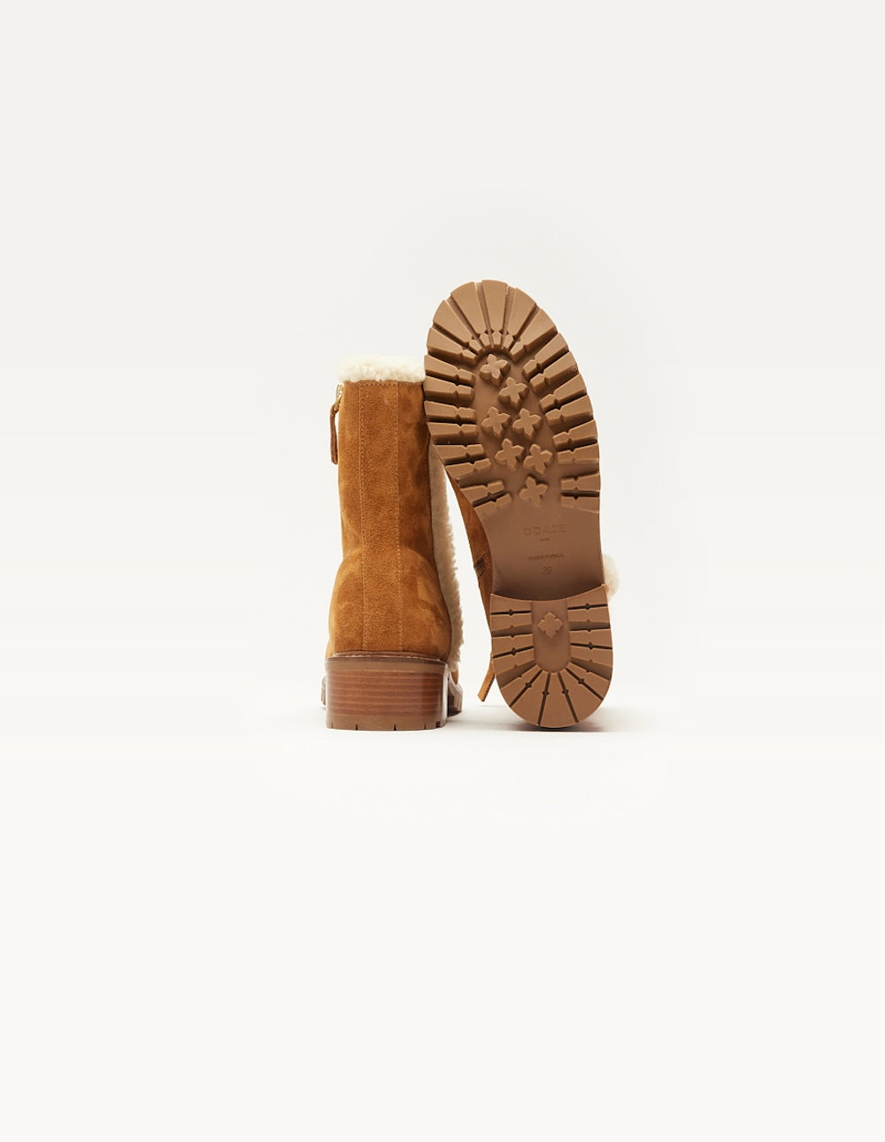 Céline Four-Red Bottes - Amber Suede