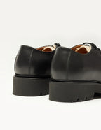 Derbies Deborah - Cuir noir fourré