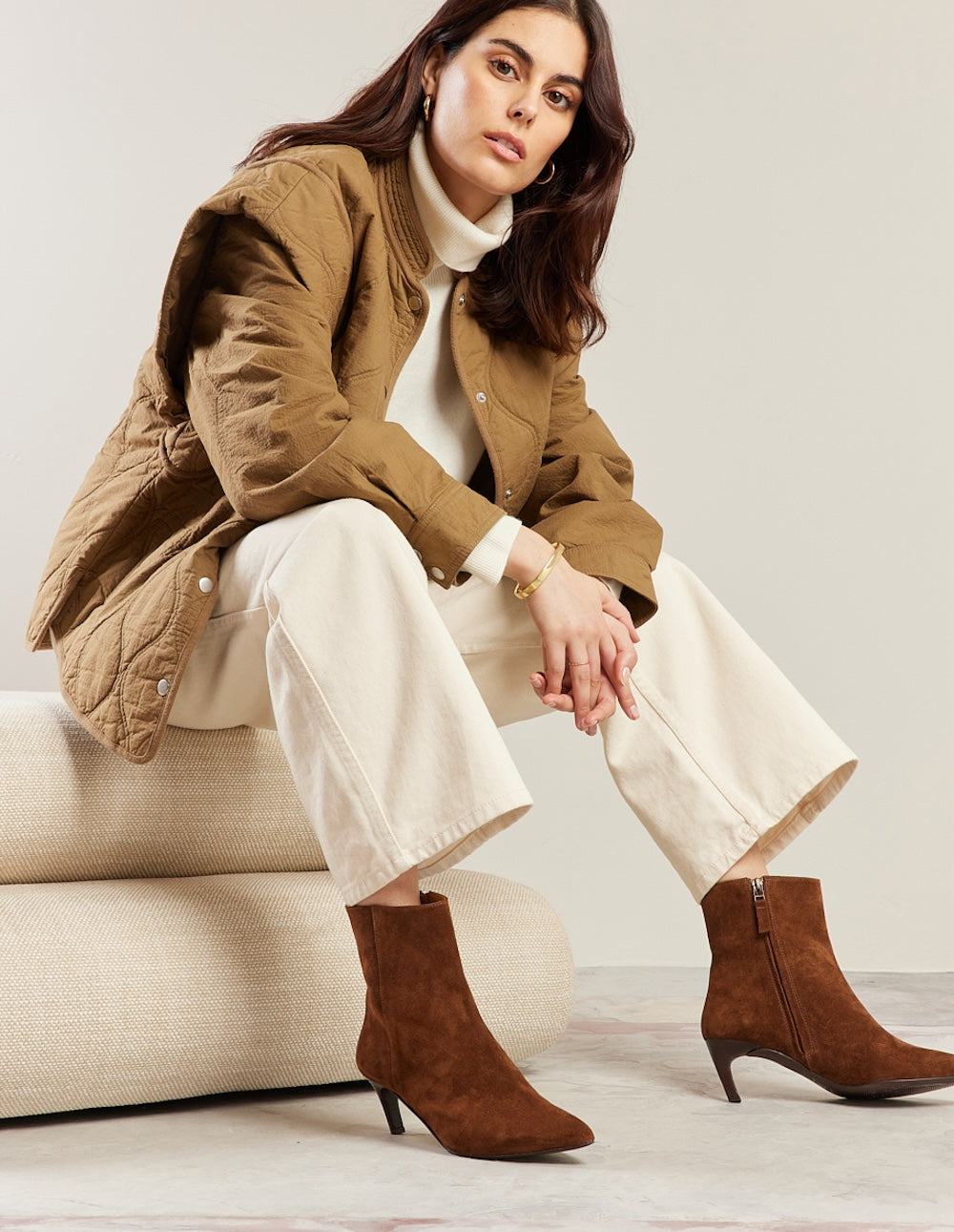 Dolores ankle boots - Brown suède