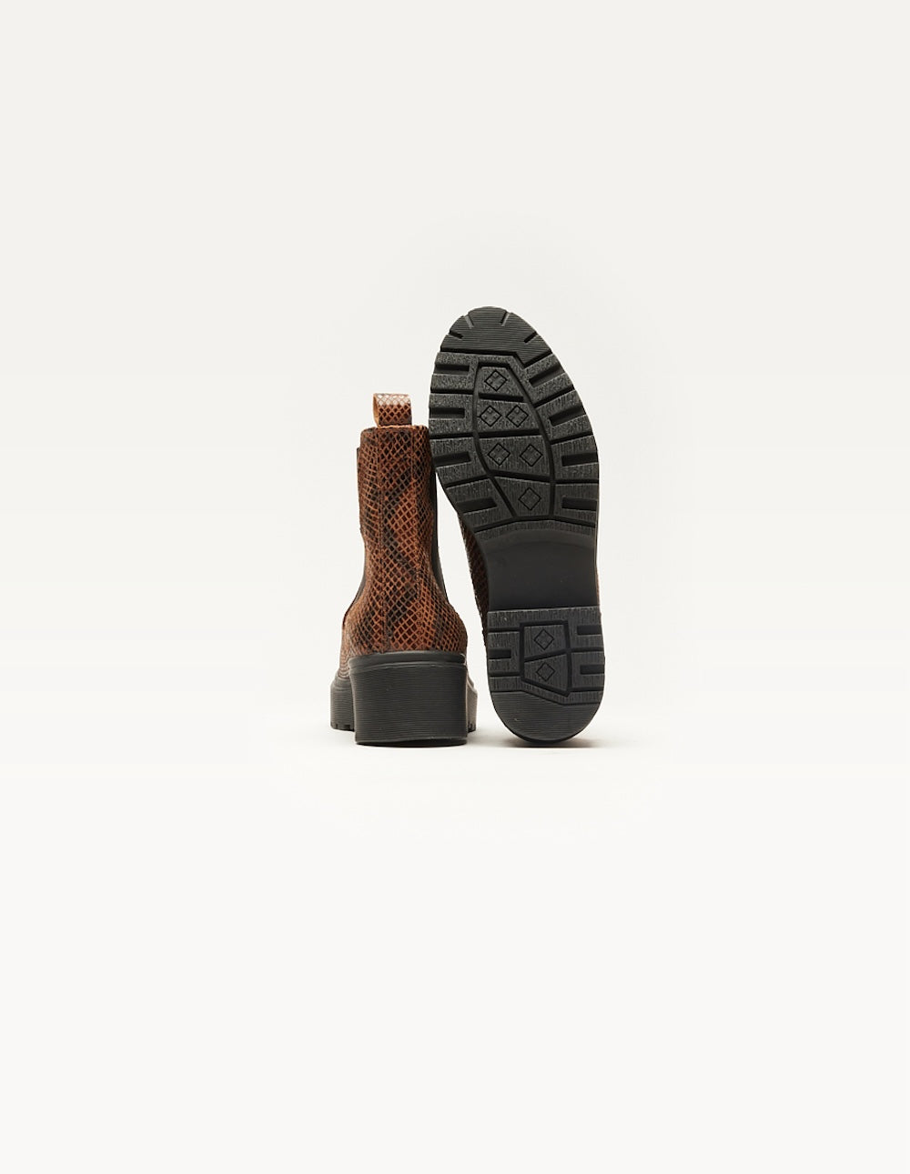 Flora Bottines - Cuir brown python